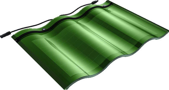 CIGS CELLS 18 W Dikdörtgen Siyah Tempered Glass BIPV Güneş Plakeleri UL Listed IP67 Kolay Kurulum