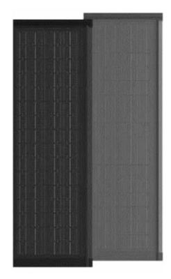 HJT CELLS 80W 90W Hava Duruma Dirençli Siyah Tempered Glass BIPV Güneş Plakeleri Kolay Kurulum Listed Dikdörtgen Şekil