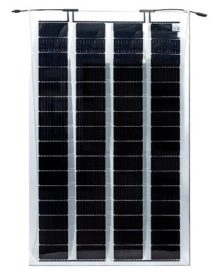 210-220w Çift Camlı Bipv Bina Entegre Fotovoltaik % 45 Iletkenlik 4*18 Güneş Hücreleri