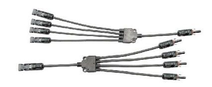 4'ten 1 Güneş Y Şube Bağlantıları Konserve Bakır PV004-4T1 Standart IEC 62852:2014/CE