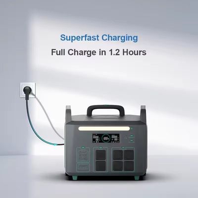 ATZ 3600W Taşınabilir Güç Santrali AB Çoklu AC Ve DC Çıkışları 230VAC Çift Tekerlekli El Düzenleme