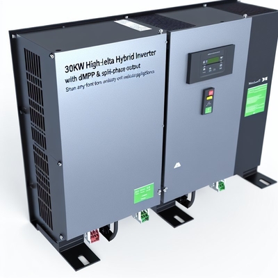 30kW 480V Yüksek Bacak Delta Hibrit İnvertör, Endüstriyel Uygulamalar için Çift MPPT ve Ayrık Faz Çıkışı